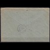 R-Brief Posthilfstelle Sassenholz über Zeven (Bremen) m. Not-R-Zettel 1951 (6073