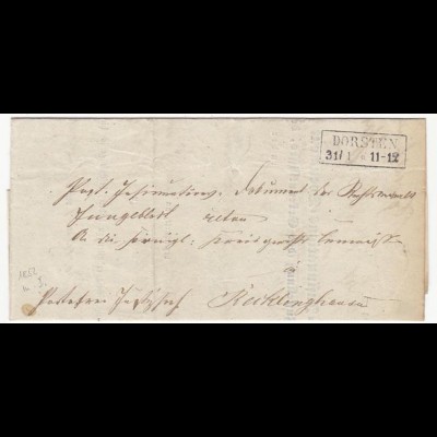 Preussen Dorsten/Recklinghausen Post-Insinuations-Document 31-1-1852 (12156