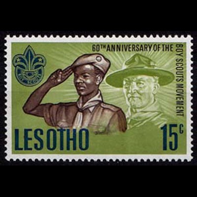 Lesotho 60 Jahre Pfadfinder-Bewegung 1967 ** (8579