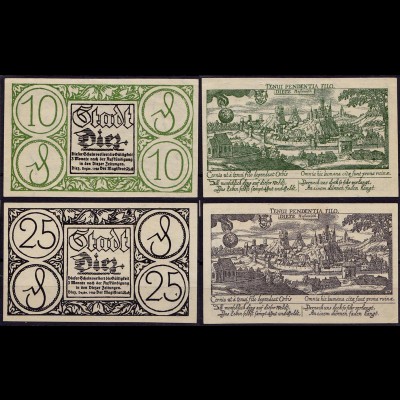 Notgeld Diez Dietz 10 + 25 Pfg. 1920 (8978