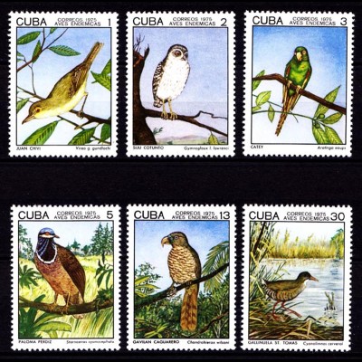 Karibik Vögel Birds Tiere Animals Wildlife Set 2057-62 ** MNH (9122