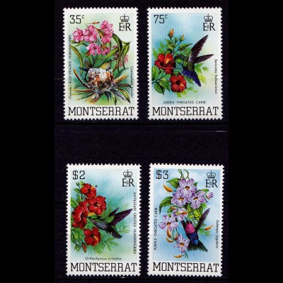 Montserrat Mi.No. 507-10 Birds Tiere Animals Wildlife 1983 ** MNH (9189