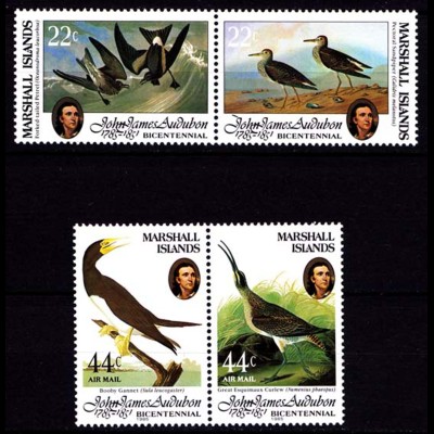 Marshall Islands 31-34 Vögel Birds Wildlife 1985 ** MNH (9191