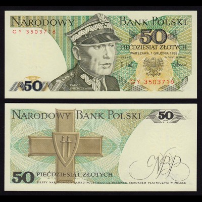 Polen - Poland - 50 Zlotych Banknote 1988 UNC Pick 142c (16222