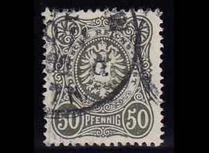 Deutsches Reich 50 Pfennig 44 b geprüft Zenker BPP gestempelt (10374