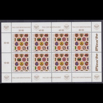 Österreich - Austria - Mi.Nr. 1990 Kleinbogen ** 1990 Tag der Briefmarke (11081