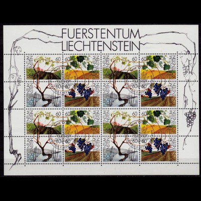 Liechtenstein vier Jahreszeiten Klbg 1089-92 gestempelt (c070