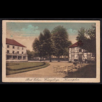 AK Bad Eilsen Wesergebirge Konzertplatz 1921 nach Bremen (17058