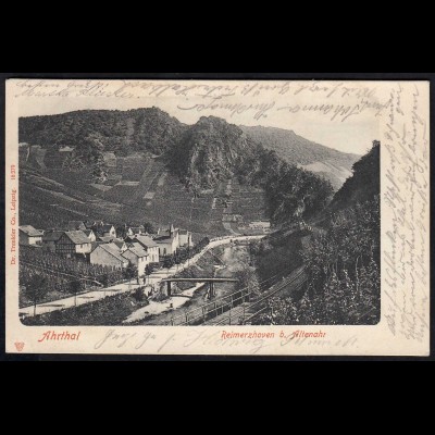 AK Reimerzhoven bei Altenahr Ahrthal Gesamtübersicht 1902 nach Simmern (17145