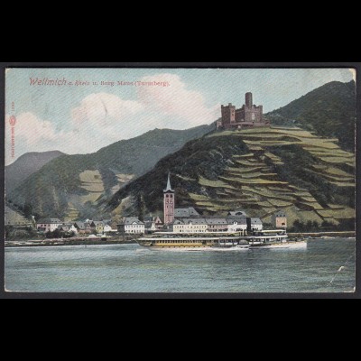 AK Wellmich bei Sankt Goarshausen am Rhein (17173