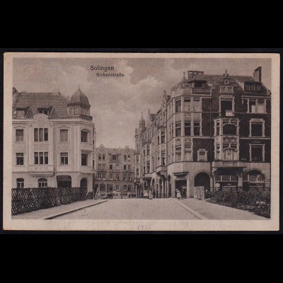 AK Solingen Birkenstrasse von der Brücke aus 1925 (17222