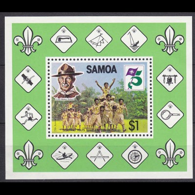 Samoa Pfadfinder SCOUTS Block 1982 ** (5269