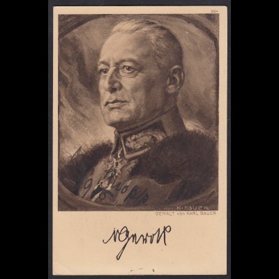 AK Der Krieg 1914/15 Deutsche Heerführer Feldpost signiert (17496