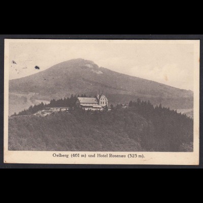 AK Honnef Oelberg (461 m) und Hotel Rosenau (323 m) 1912 (17427