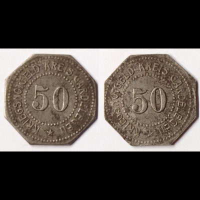 Gardelegen 50 Pfennig o.J. Eisen Funck 151.8 Notgeld / Kriegsgeld (r1079
