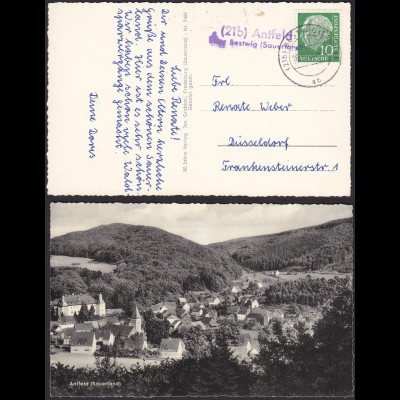 AK Antfeld über Bestwig Sauerland 1956 Posthilfstelle/Landpost (12205