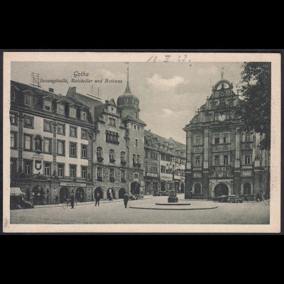 AK Innungshalle Ratskeller Rathaus Gotha (12283
