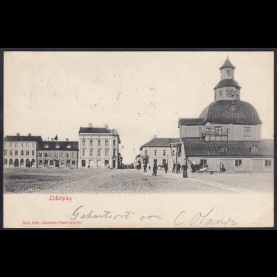 AK Lidköping Västra Götalands län Schweden nach Lage 1901 (12396