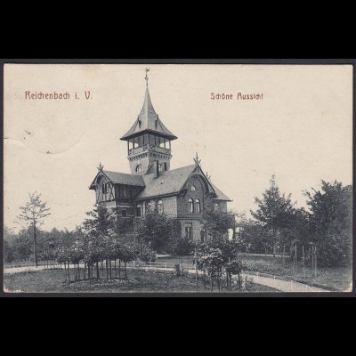 AK Reichenbach im Bogtland Gasthaus 1917 (12493