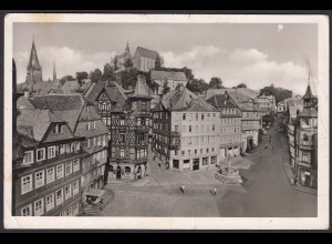 AK Marburg an der Lahn Markt und Schloß Geschäfte (12604