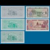 USBEKISTAN - UZBEKISTAN 5 Stück Banknoten 1992-94 UNC (18190